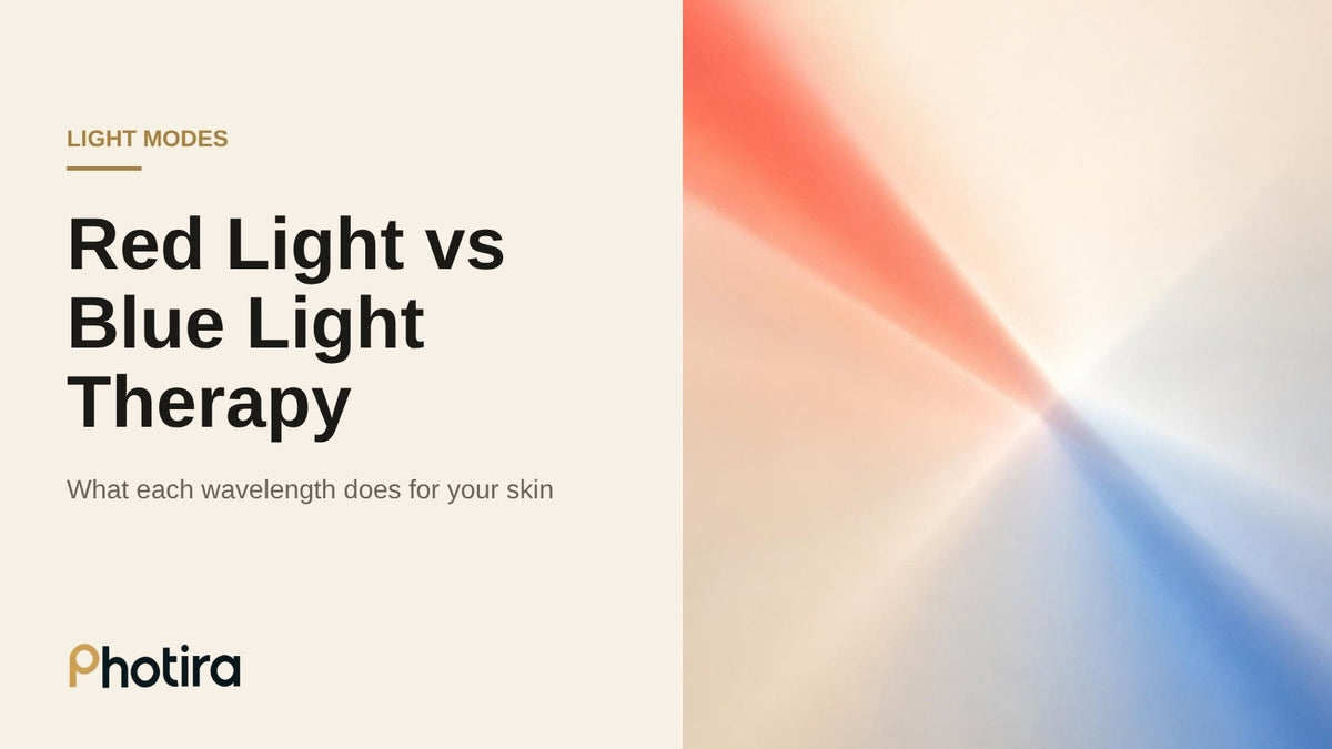 Red light vs blue light therapy: what each wavelength does for skin