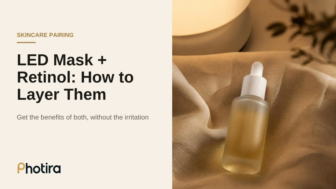 How to layer an LED face mask with retinol without irritation