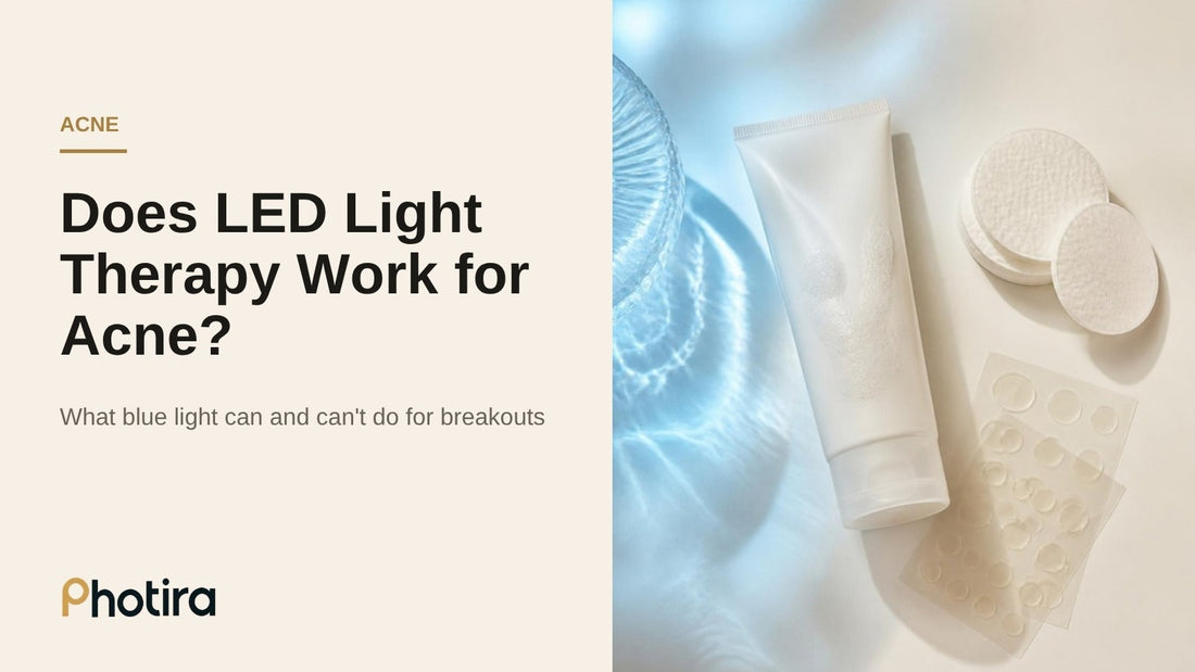 Does LED light therapy work for acne? Blue light explained
