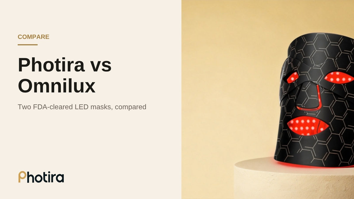 Photira vs Omnilux FDA-cleared LED mask comparison