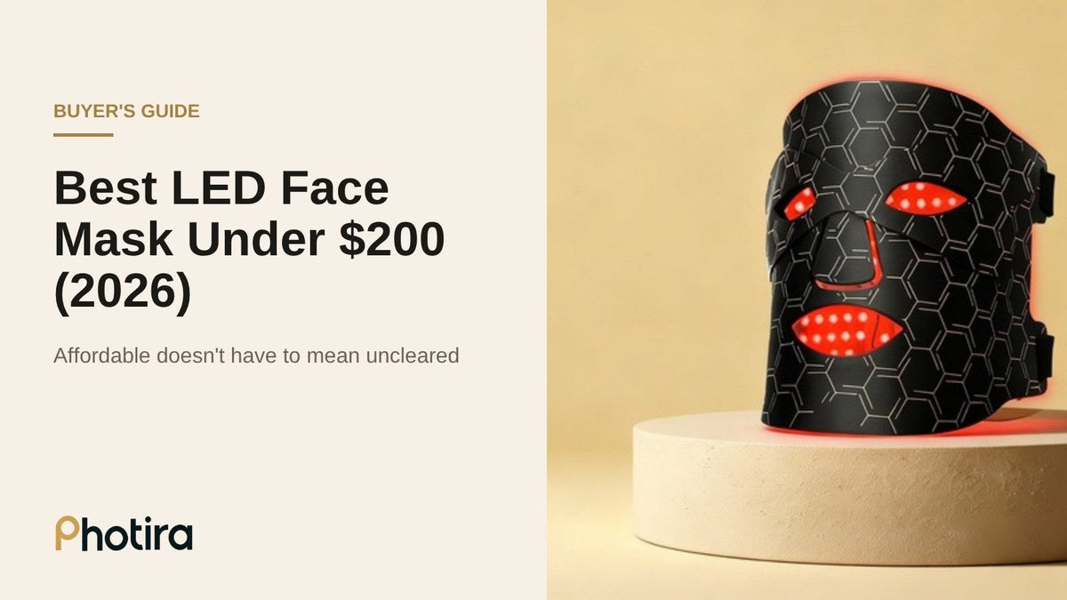 Best FDA-cleared LED face mask under $200 in 2026