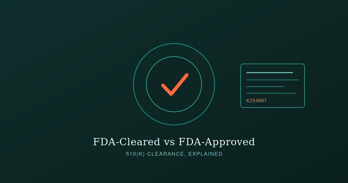 FDA-cleared vs FDA-approved skincare devices comparison chart