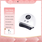 Photira Bian Stone Warming Gua Sha Massager – white device front view