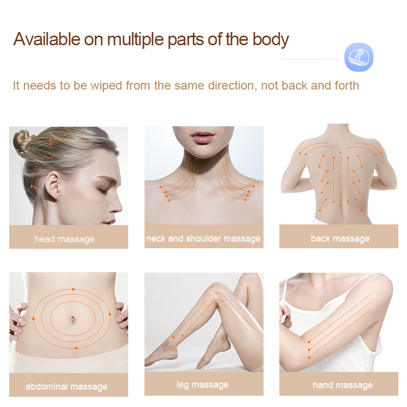 Photira Bian Stone Gua Sha Massager – top view with LED display and control buttons